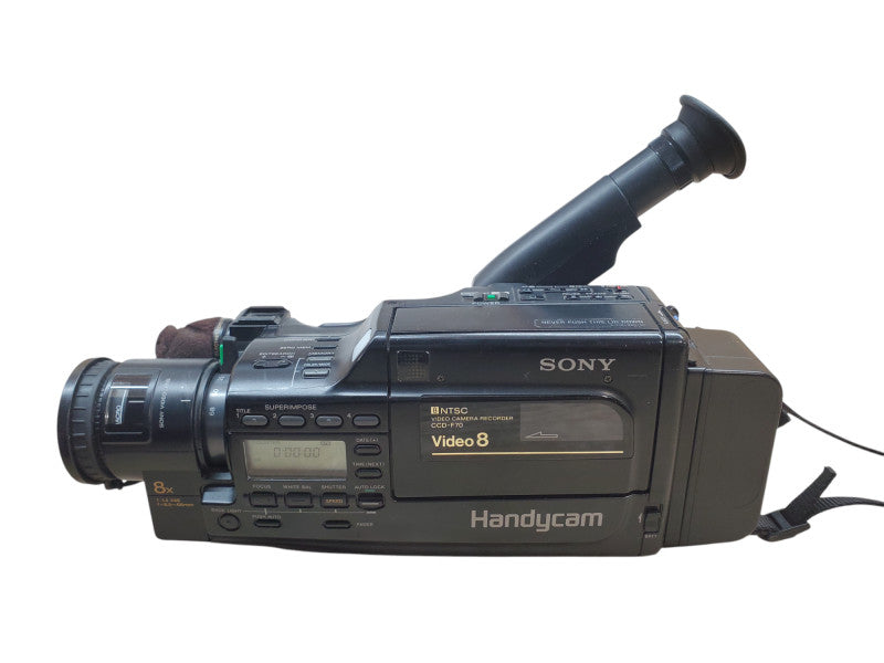 Sony Handycam CCD-F70 Video 8 Camcorder + Battery/Case *READ*