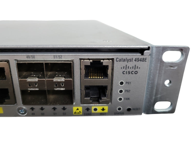 Cisco Catalyst WS-C4948E 48-Port GE Switch 4x 10G SFP+ w/ 2x PSU !