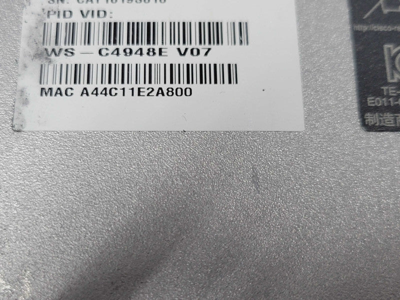 Cisco Catalyst WS-C4948E 48 Port Gigabit Switch w/ 2x PSU, SEE _