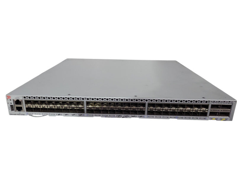 Brocade BR-VDX6740-48-F 48 10GbE SFP+ Ports F-B Airflow, 2x PSU !