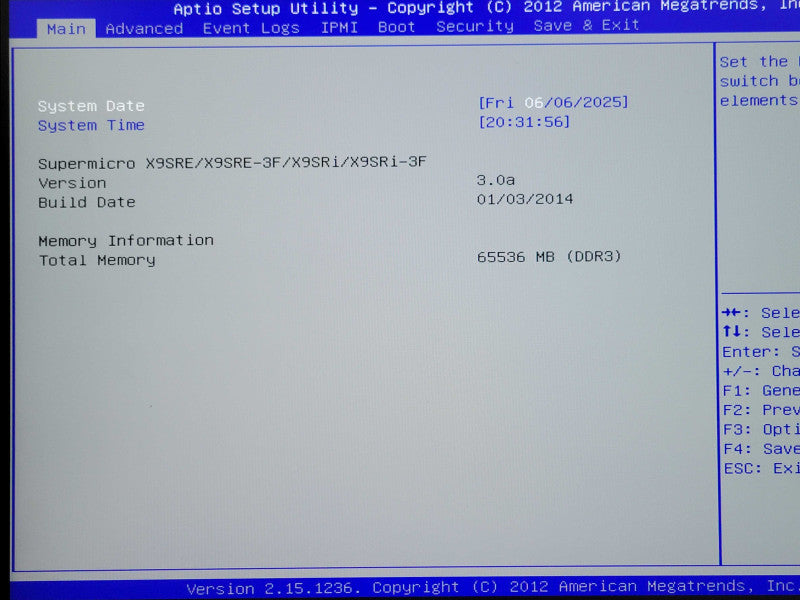 Supermicro CSE-512 Xeon E5-2630v2 2.60GHz 64GB RAM 250GB SSD + 6TB HDD _