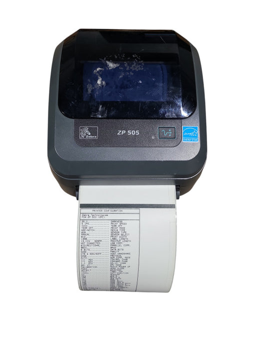 Zebra ZP 505 Thermal Label Printer w/ Power Supply Base | ZP505-0503-0020 Q