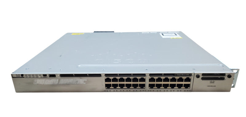 Cisco WS-C3850-24U-S V04 24-Port Gigabit UPoE Switch w/ 1x 1100WAC PSU