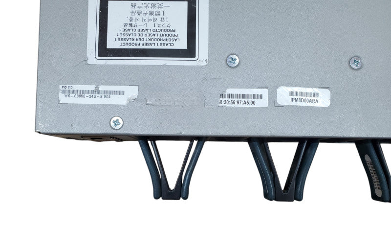 Cisco WS-C3850-24U-S V04 24-Port Gigabit UPoE Switch w/ 1x 1100WAC PSU