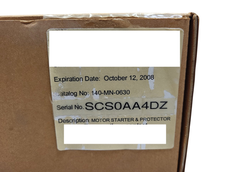 New sealed Allen Bradley Motor starter & protector 140-MN-0630 Q$