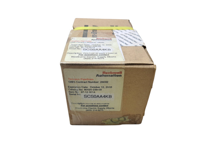 Allen-Bradley 80025-239-03-R FUSE 5E 4800V 5"A480T5E (SEALED) Q