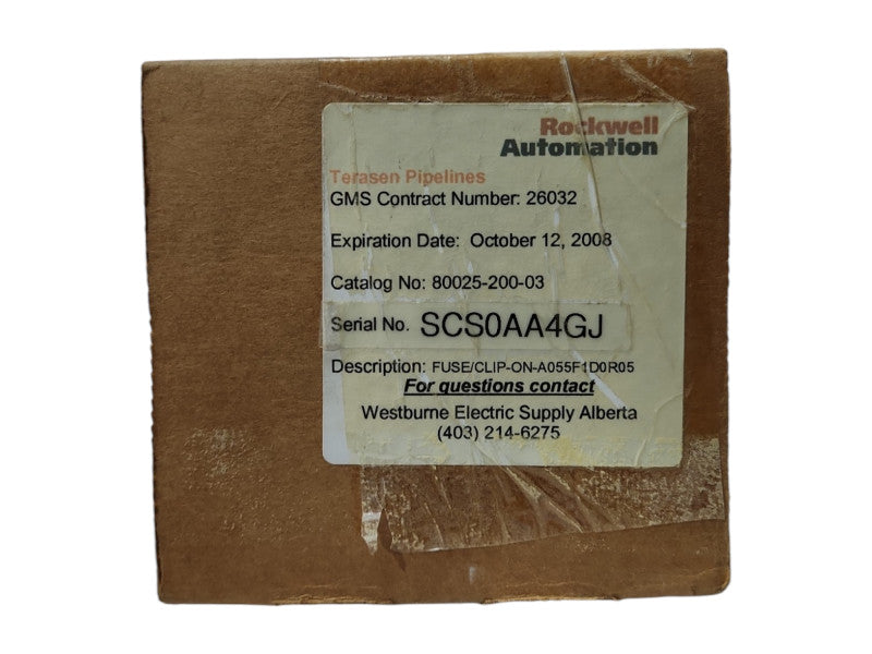 *NEW SEALED* Rockwell Automation FUSE/CLIP-ON A055F1D0R0-50E