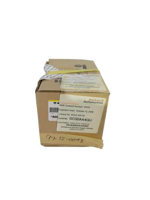 New Allen Bradley 80025-549-02 Fiber Optic Cable 6 Meter Length Q!