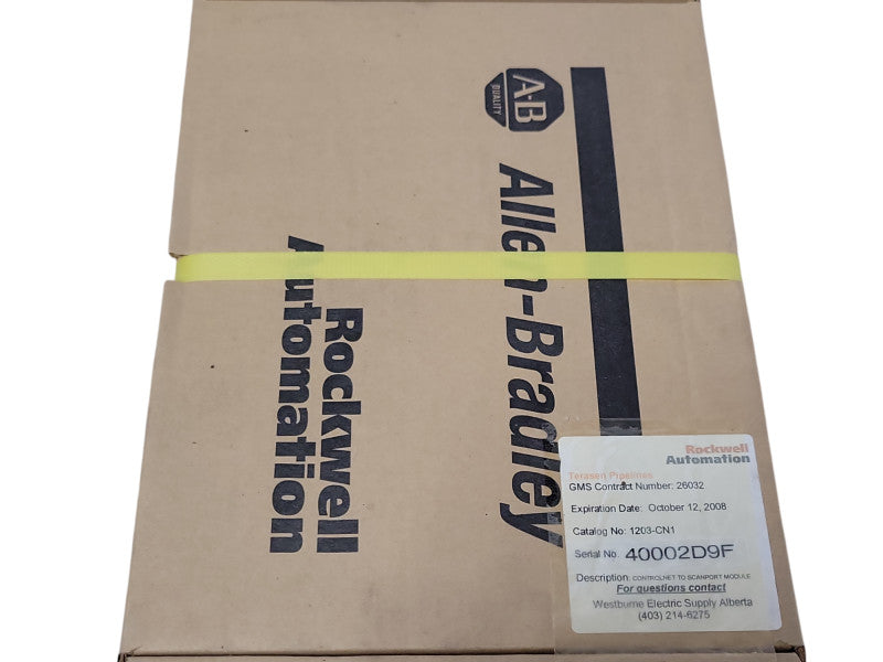 New Allen Bradley 1203-CN1 ControlNet to Scan Port Module _