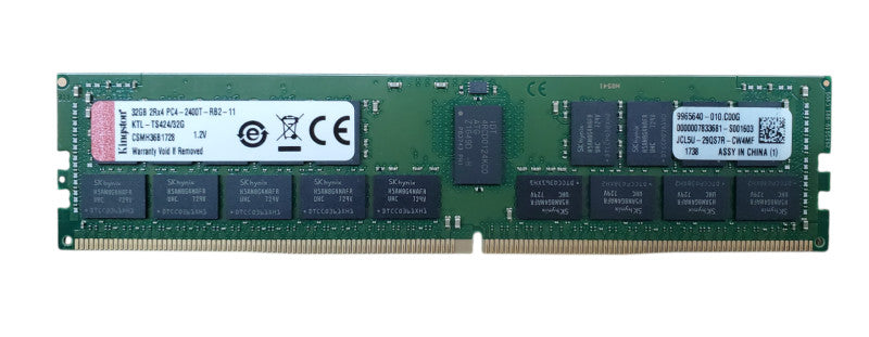 Kingston 32GB 2Rx4 PC4-2400T-RB2 DDR4 Server Memory Q
