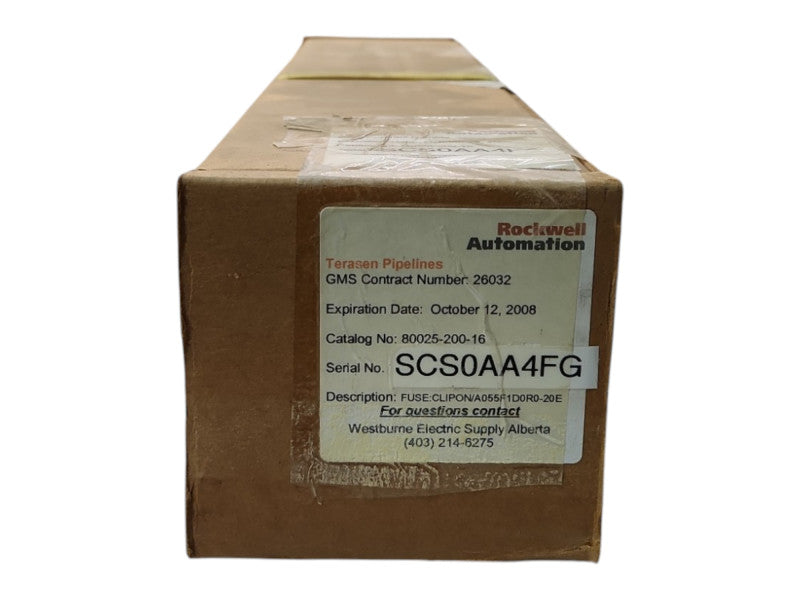 *NEW SEALED* Rockwell Automation 80025-200-16 FUSE/CLIP-ON A055F1D0R0-20E