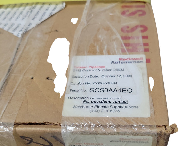 Allen-Bradley Rockwell automation 25638-510-04 control transformer _