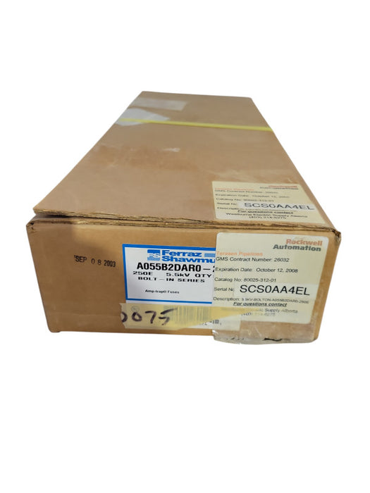 Rockwell A055B2DAR0-250E 80025-312-01 Fuses Q!