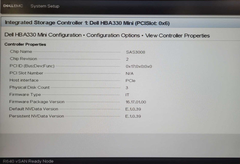 Dell PE R640 1U, 1x Xeon Gold 5218 2.3GHz 16C, 96GB DDR4 HBA330 Mini 2x PSU _