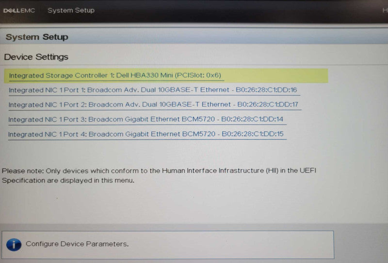 Dell PE R640 1U, 1x Xeon Gold 5218 2.3GHz 16C, 96GB DDR4 HBA330 Mini 2x PSU _
