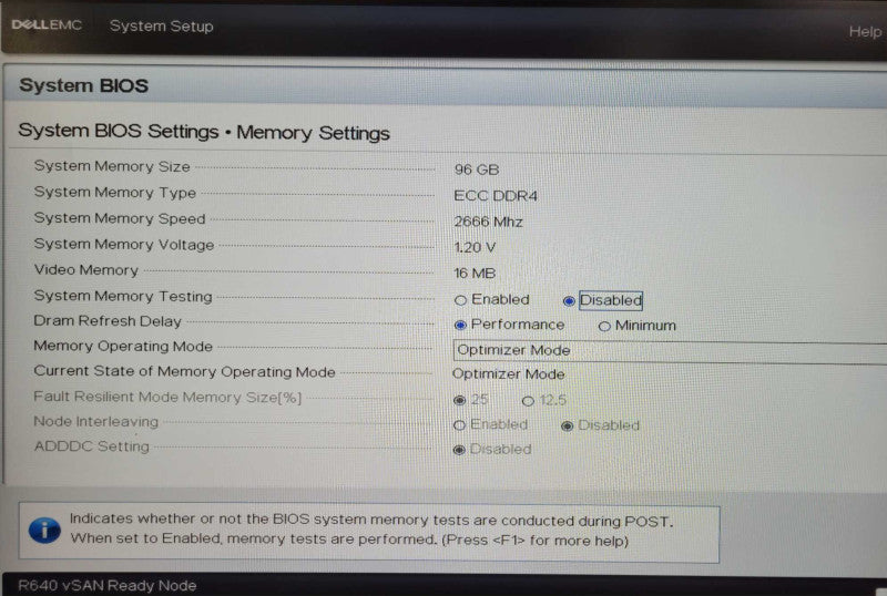 Dell PE R640 1U, 1x Xeon Gold 5218 2.3GHz 16C, 96GB DDR4 HBA330 Mini 2x PSU _