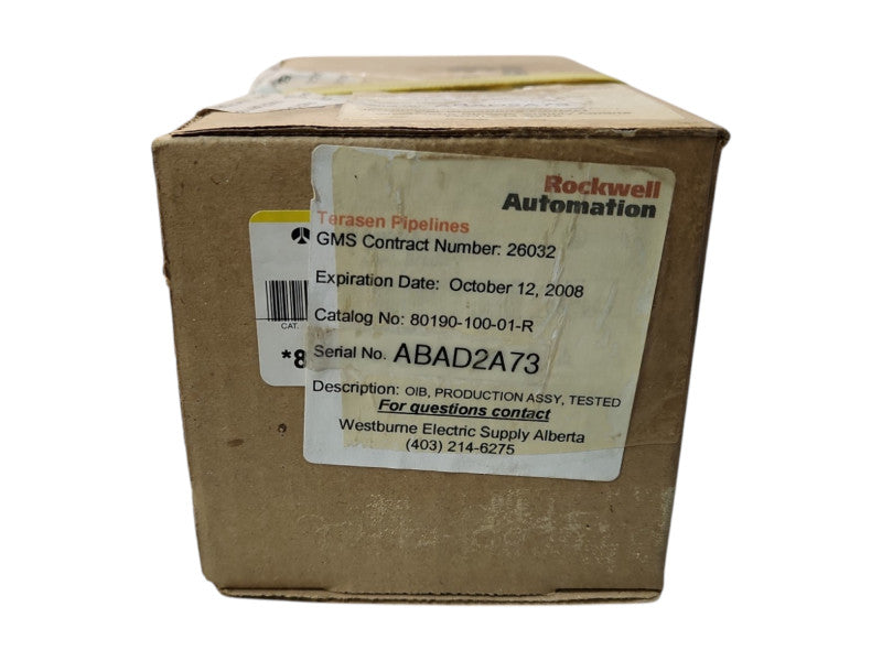 *NEW SEALED* Allen-Bradley 80190-100-01-R Fiber Optical Interface Board Q