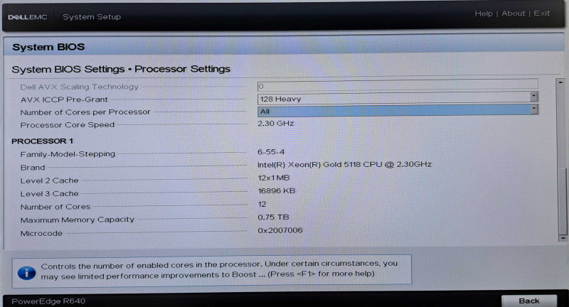 Dell R640 1U 8x 2.5" | Xeon Gold 5118 @2.30GHz, 96GB DDR4, HBA330, 10G NICS