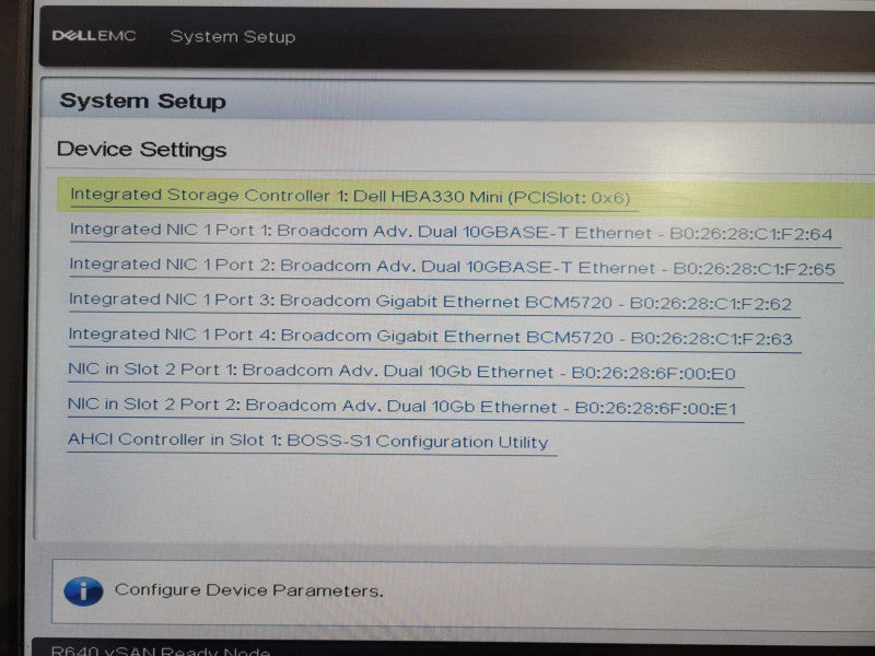 Dell PE R640 1U, 1x Xeon Gold 5218 2.3GHz 16C, 96GB DDR4 HBA330 Mini 2x PSU !