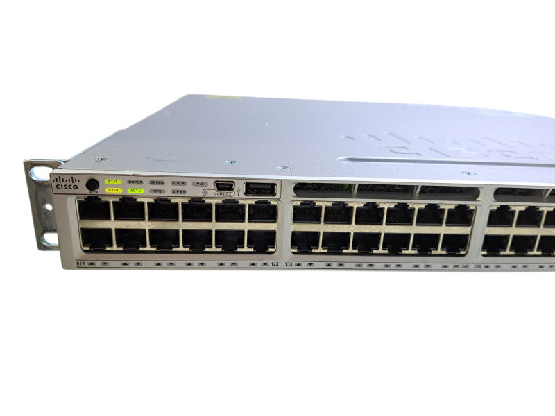 Cisco WS-C3850-48F-E V02 | 48-Port Gigabit PoE+ Switch w/ C3850-NM-2-10G