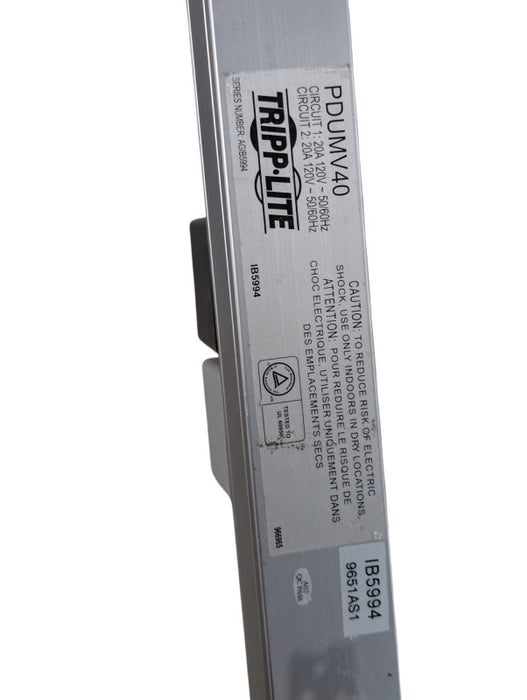 Tripp Lite PDUMV40 Dual Circuit 20A 120V Metered PDU 32 Plugs  Q-