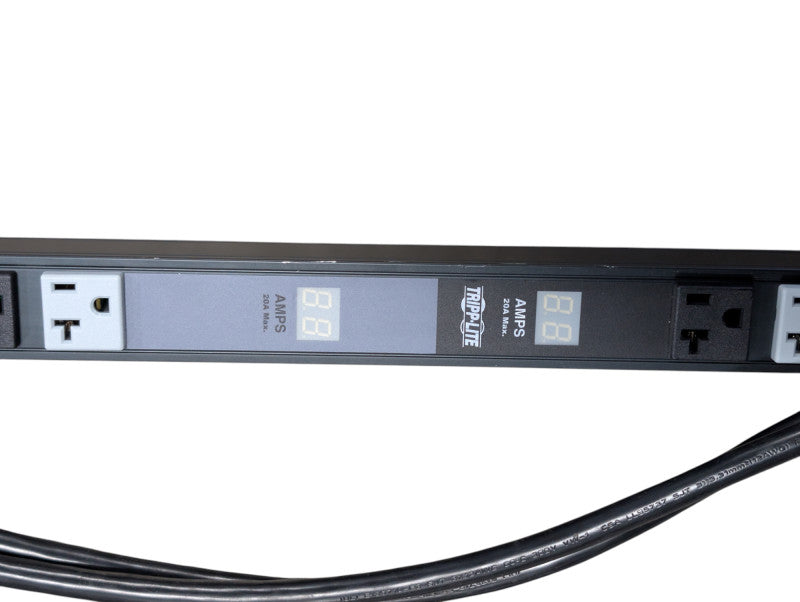 Tripp Lite PDUMV40 Dual Circuit 20A 120V Metered PDU 32 Plugs Black  Q-