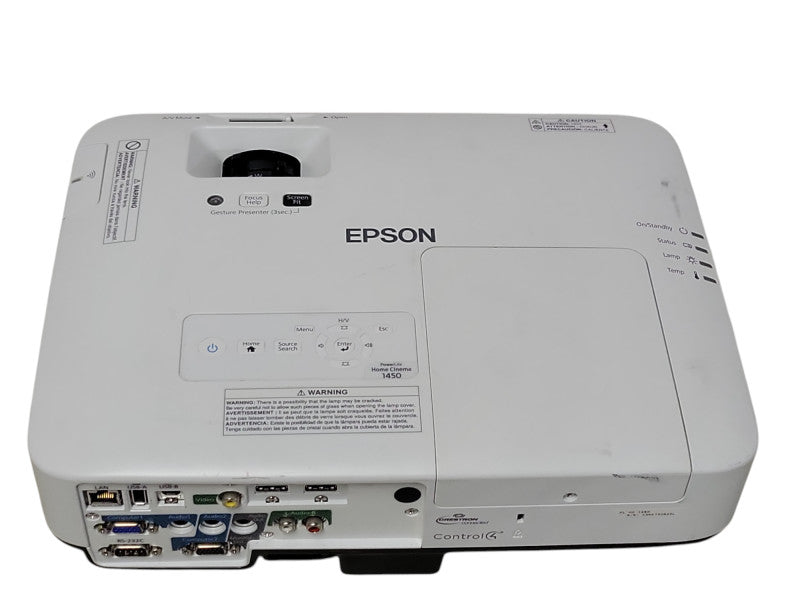 Epson PowerLite Home Cinema 1450 LCD Projector H836A 41 Lamp Hours _