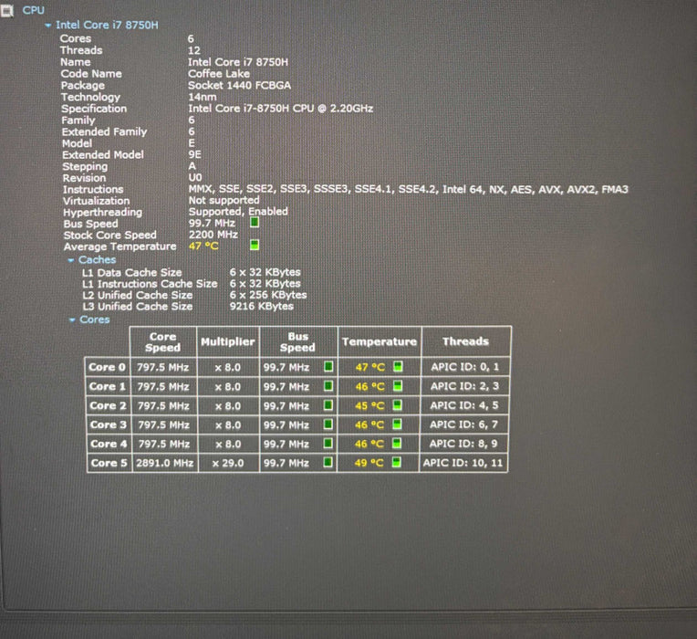 HP ZBook 15 G5 i7-8750H@2.2GHz QUADRO P2000 4GB GPU 16GB RAM 256GB SSD READ  Lap200