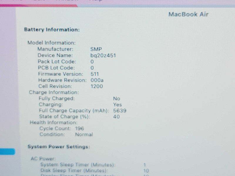 Apple Macbook Air 2017 13" 2-Core i5-5350U @ 1.8GHz 8GB DDR3 500GB SSD (