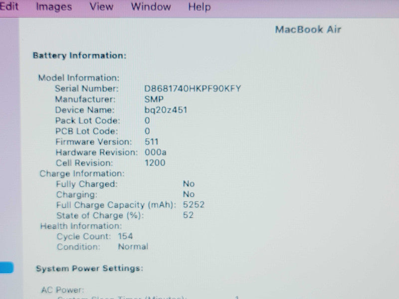 Apple Macbook Air 2017 13" 2-Core i5-5350U @ 1.8GHz 8GB DDR3 250GB SSD (