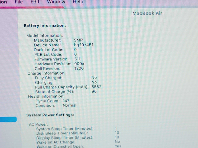 Apple Macbook Air 2017 13" 2-Core i5-5350U @ 1.8GHz 8GB DDR3 500GB SSD (