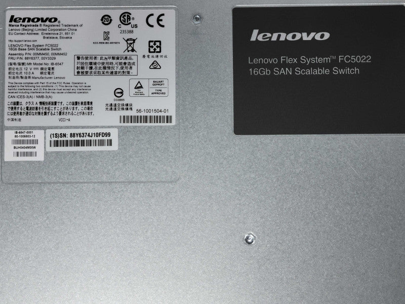 Lenovo Flex System FC5022 16Gb SAN Scalable switch 88Y6377 _
