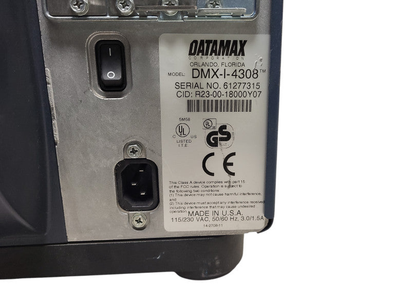 Datamax DMX-I-4308 Thermal Transfer Barcode Label Printer 300 dpi $