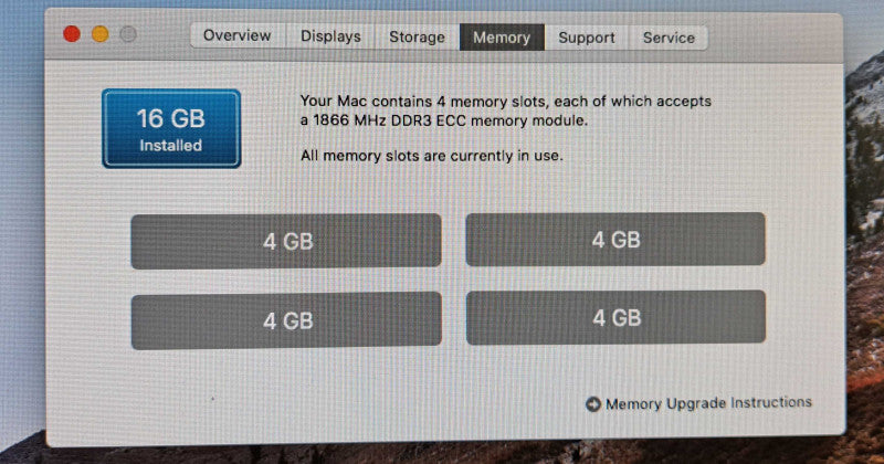 Apple Mac Pro 2013 | Xeon E5-1650V2 @3.5GHz, 16GB RAM, 2x D500 3GB, 256GB SSD