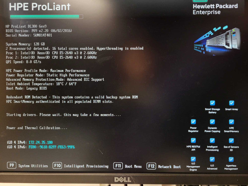 HP StoreOnce 5100 DL380 Gen9 2x E5-2640 v3 @ 2.60GHz 128GB DDR4 P440ar  $