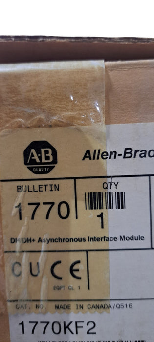 Like New Allen Bradley 1770-KF2 Data Highway Communication Interface Q