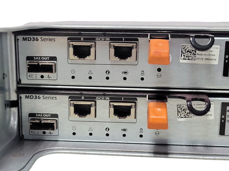 Dell MD3620i 24x 2.5" HDD bays with 2x MD36 Series iSCSI controllers 2x PSU _