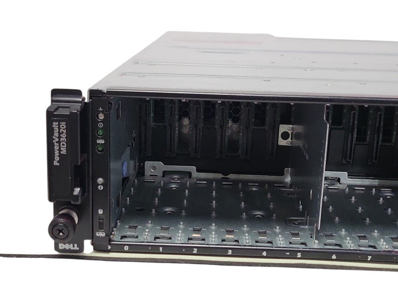 Dell MD3620i 24x 2.5" HDD bays with 2x MD36 Series iSCSI controllers 2x PSU _