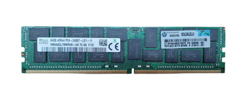 SK Hynix 64GB 4DRx4 PC4-2400T-LE1-11 DDR4 Server RAM Q