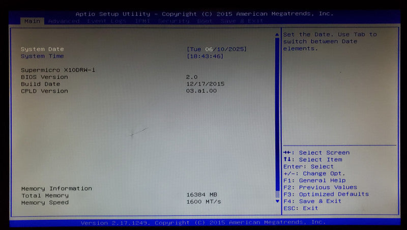 Supermicro CSE-116 X10DRW-I 1x Xeon E5-2603 v3 16GB DDR4 - No HDD