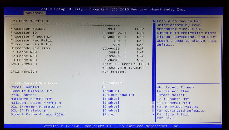 Supermicro CSE-116 X10DRW-I 1x Xeon E5-2603 v3 16GB DDR4 - No HDD