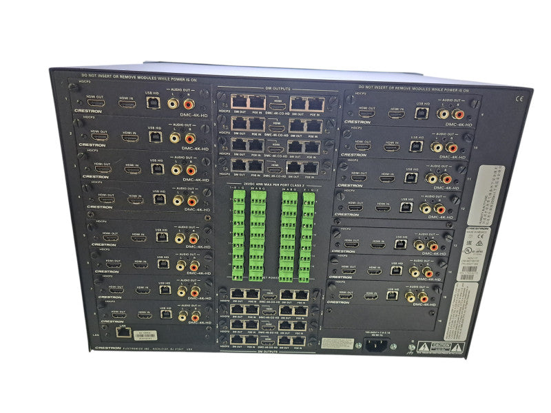 Crestron DM-MD16X16 Digital Media Switcher w/ 15x DMC-4K-HD, 8x 4K-CO-HD