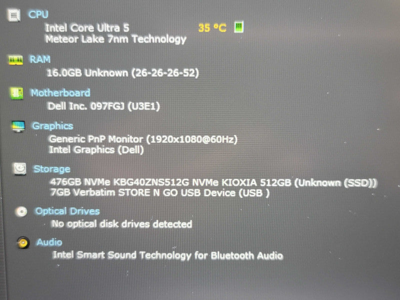 Dell Latitude 5550 Ultra 5 135U 16GB DDR5 512GB NVMe β Lap200