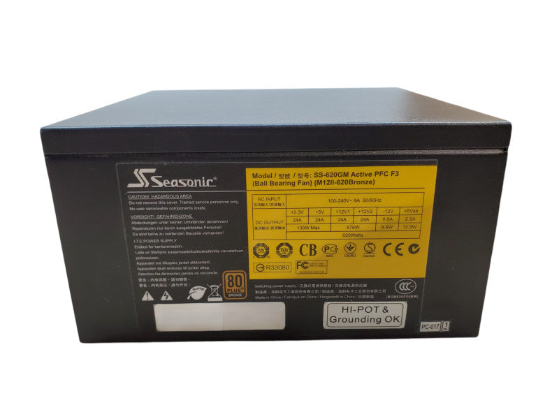 Seasonic SS-620GM Active PFC F3 620W 80+ Bronze Desktop PSU