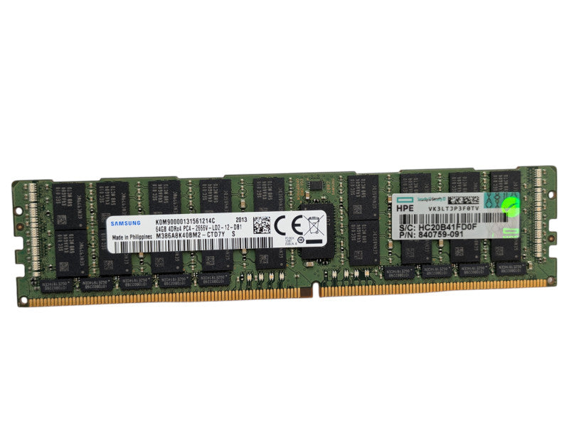 64GB DDR4 Server Memory Module RAM Samsung 4DRx4 PC4-2666V-LD2-12-DB1  Q-