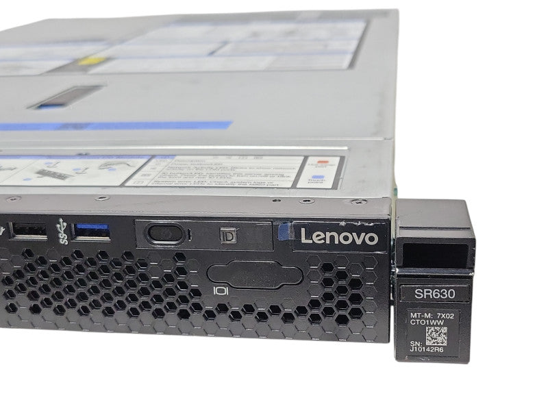 Lenovo ThinkSystem SR630 1x Xeon Gold 6244 3.60GHz 96GBDDR4, 2x PSU _