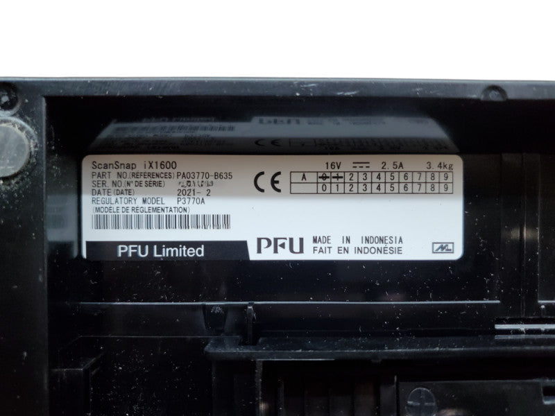 Fujitsu ScanSnap ix1600 Document Scanner PA03770-B635