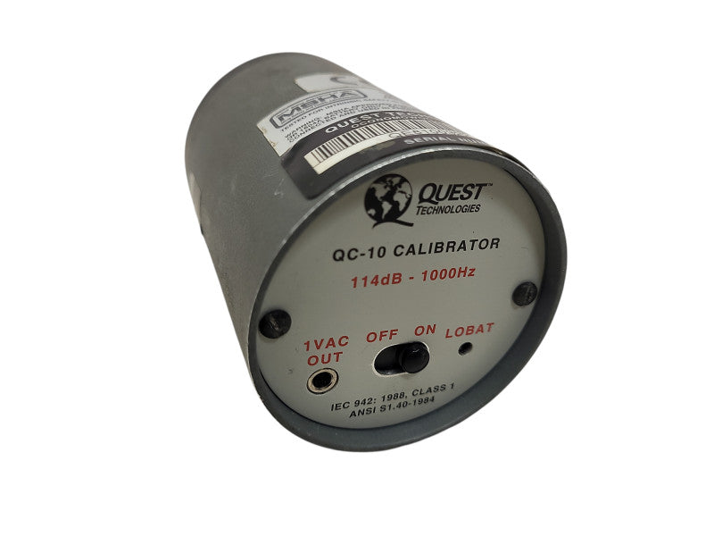 Quest Technologies QC-10M Acoustic Calibrator 114dB - 1000 Hz READ $