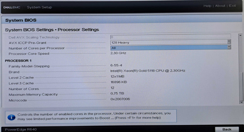 Dell R640 1U 8x 2.5" | Xeon Gold 5118 @2.30GHz, 96GB DDR4, HBA330, 10G NICS