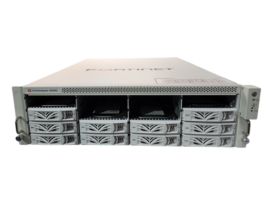 Fortinet FortiAnalyzer FAZ-3000G, 2x Xeon Silver 4215, 128GB RAM, 10x 2TB SAS